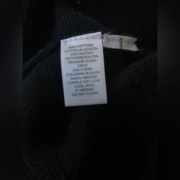 Loft Black Ruffle-Yoke Sweater - Picture 6 of 6